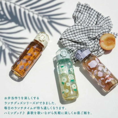 【預購】日本直送｜春日花花輕量透明冷水壺｜520ml 可冷凍