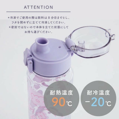 【預購】日本直送｜春日花花輕量透明冷水壺｜520ml 可冷凍